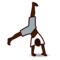 Person Cartwheeling - Black emoji on Emojidex